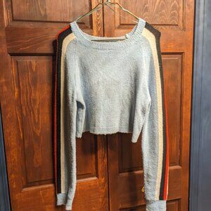 Cute Cashmere Long Shelve Sweater - Shows Mid Drift on most
